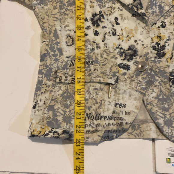 French Laundry by Neto Blazer size 12 vintage 97% cotton 3% Lycra - Picture 8 of 9